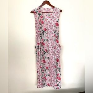 April Cornell Floral Cottagecore Rayon Dress. NWT